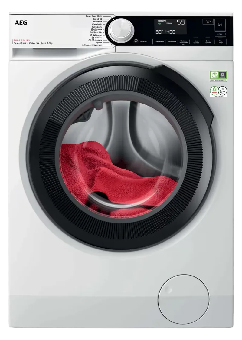 AEG LR8E70480 (8000 PowerCare, 8kg) washing machine — view 1