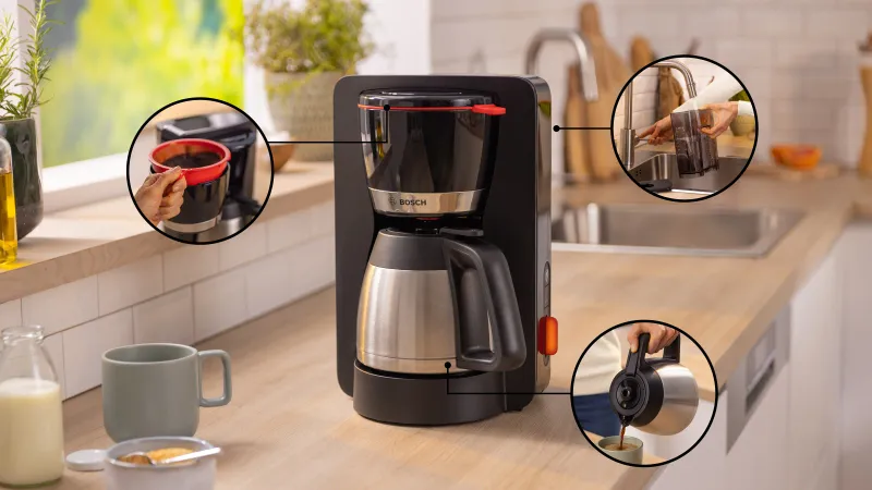 Bosch MyMoment TKA6M273 (Schwarz, Thermoskanne) coffee machine — view 2