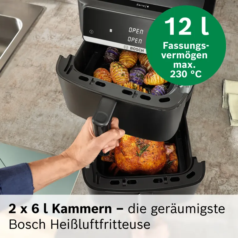 Bosch Serie 6 Double Stack Air Fryer air fryer — view 3