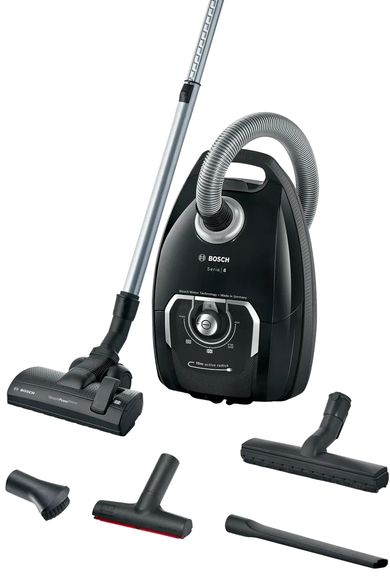 Bosch Serie 8 (bagged) vacuum cleaner — view 1