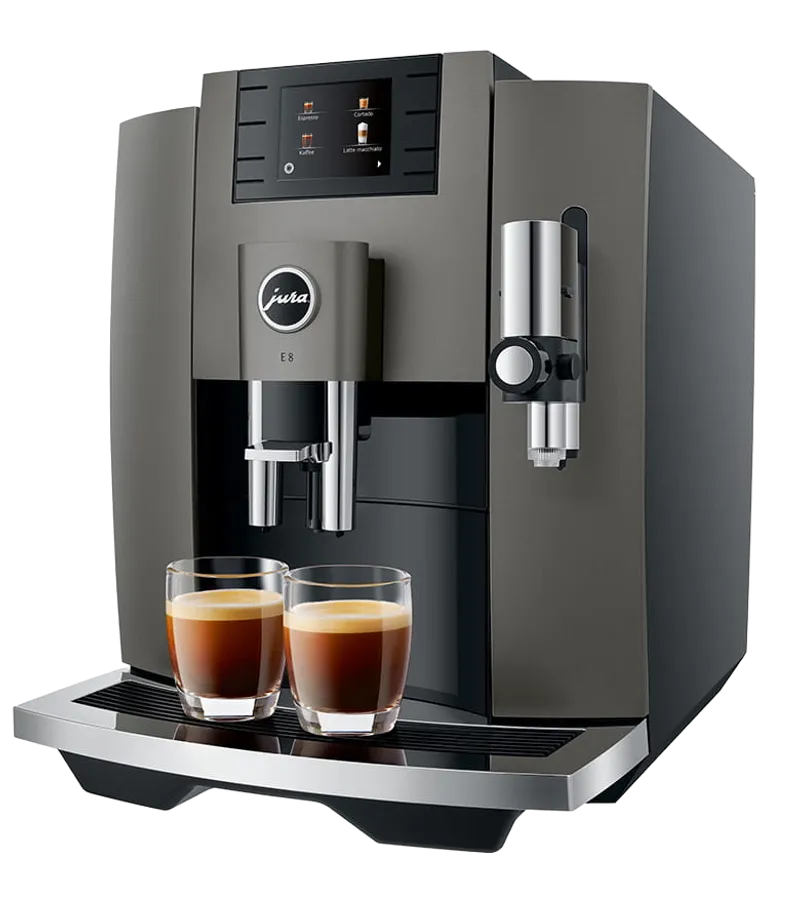 Jura E8 Dark Inox (EB) coffee machine — view 1