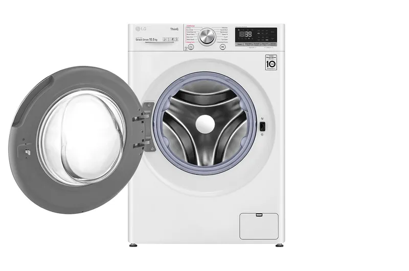 LG F4V910WTSE (TurboWash 360, AI DD V9) washing machine — view 2
