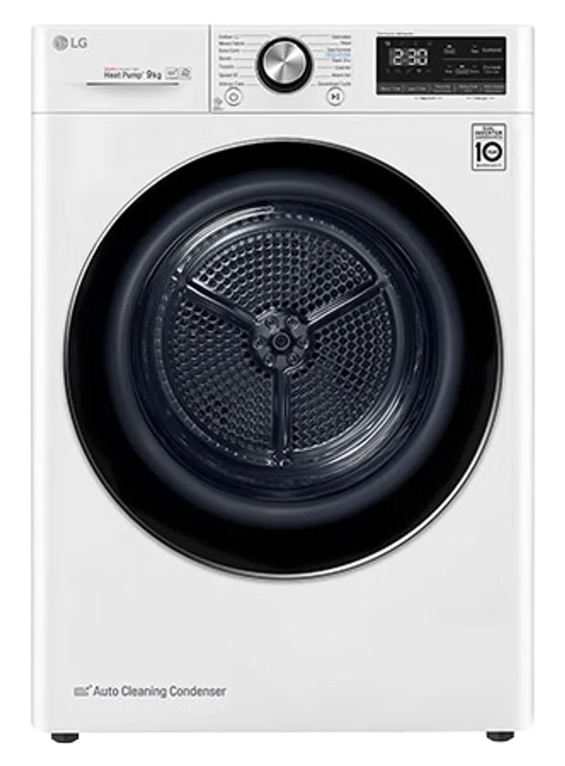 LG FDV909W (Dual Inverter HeatPump, Eco Hybrid) tumble dryer — view 1