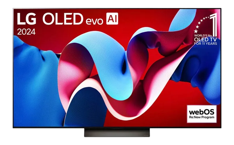 LG OLED evo C4 (OLED65C43LA, 2024) television — view 1