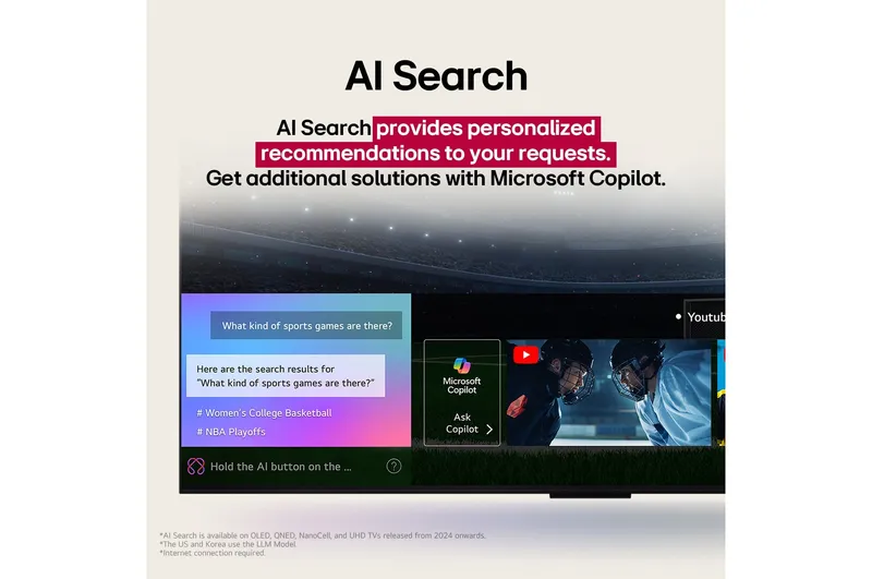 LG QNED AI QNED80 (65QNED80A6A) television — view 4