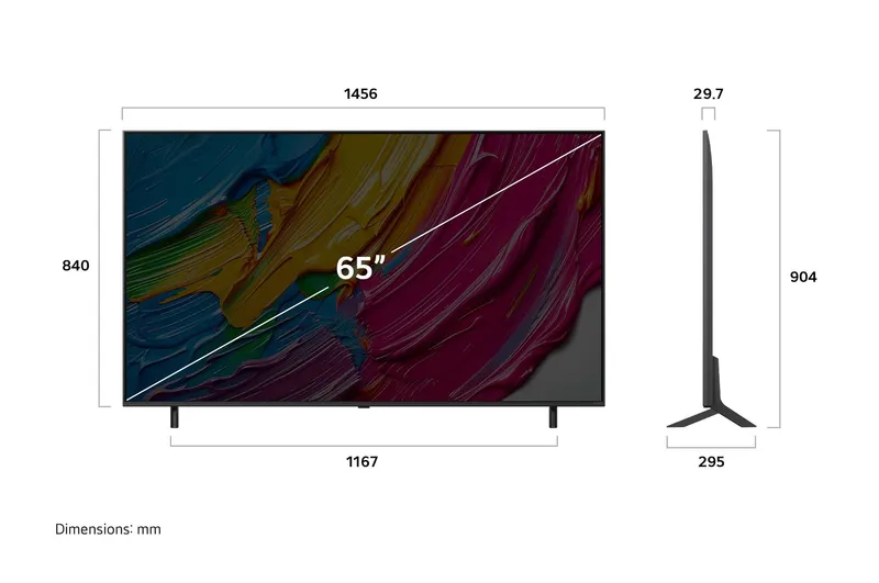 LG QNED AI QNED80 (65QNED80A6A) television — view 5