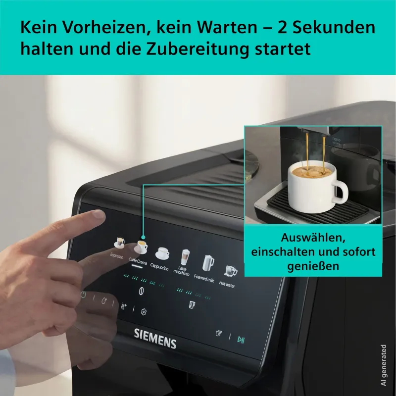 Siemens EQ500 iAroma TP551E07 coffee machine — view 2