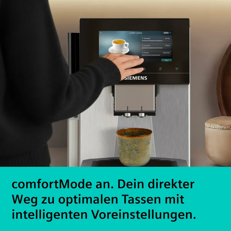 Siemens EQ900 plus iAroma TQ923EZ3 coffee machine — view 3