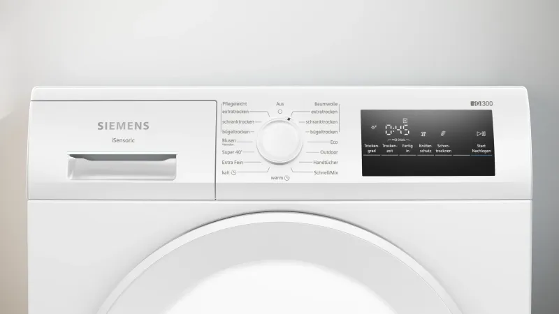 Siemens iQ300 WT43HV04 tumble dryer — view 2